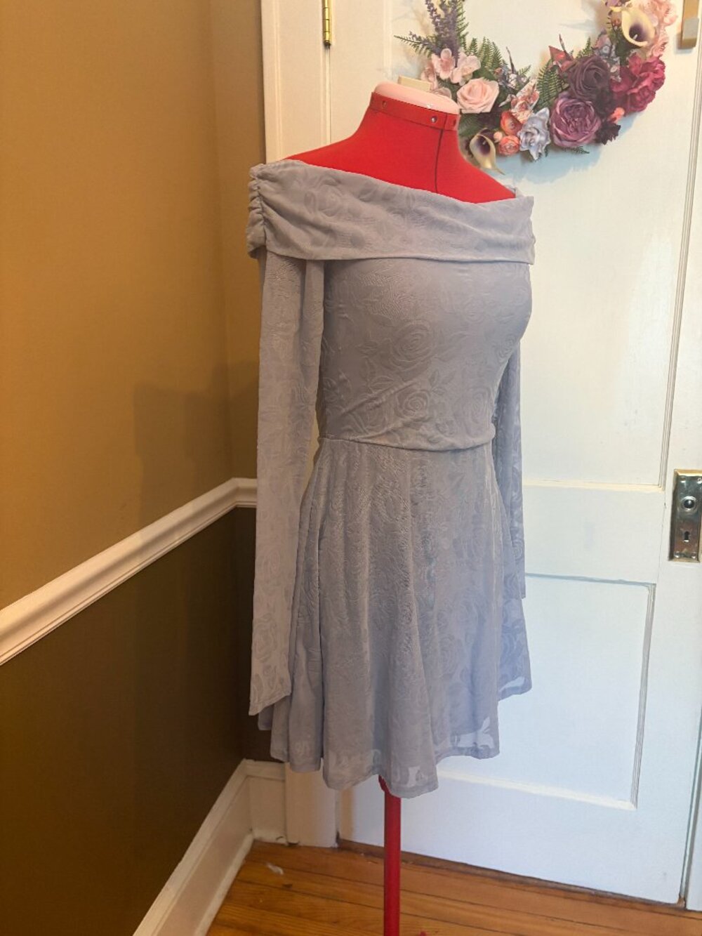 Wild Fable Cold Shoulder Icy Blue Dress